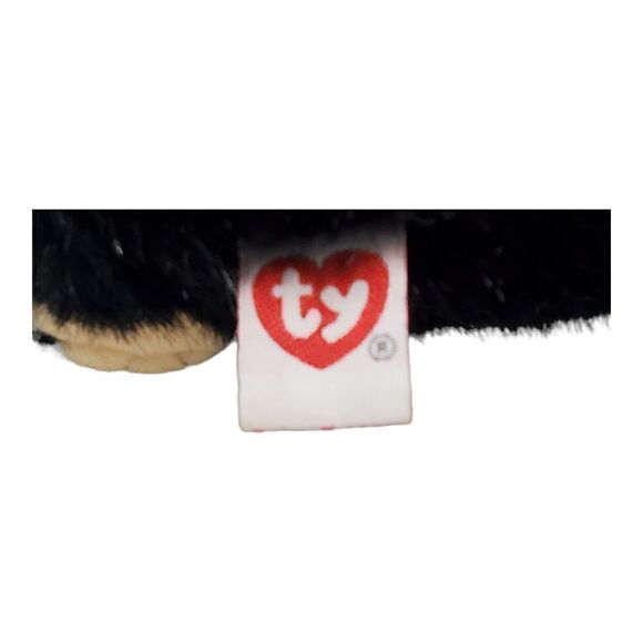 Vintage Forest Black Bear Plush Furry Stuffed Animal 2002 Toy Lovey 13" - Picture 6 of 9